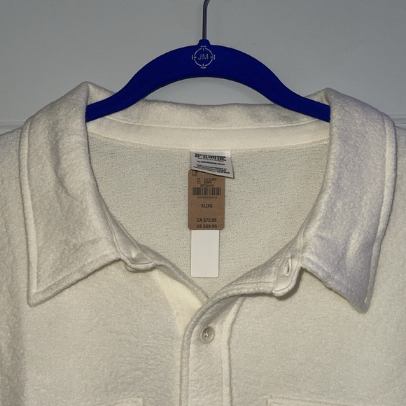 PINK Victoria’s Secret NWT reverse fleece shacket  XL PINK logo - Picture 9 of 14